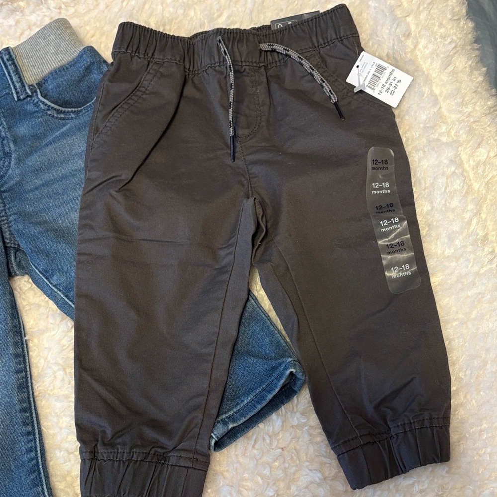 Gap Baby Joggers and Jean Set of 3 Pants 12-18M - Picture 6 of 11